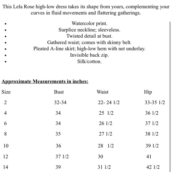 Neiman Marcus Lela Rose Water Color Dress - Picture 7 of 8